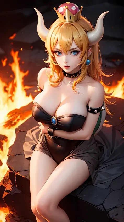 ((high detailed, best quality, 4k, masterpiece, hd:1.3)), ((best quality)), (((HD))), (((8k))), (ultraDH), (ultra HD), Princess Daisy, blue eyes, BREAK blue eyes, seductive, attractive, smooth anime cg art, 36C breasts, long legs, vivid colors, detailed di...