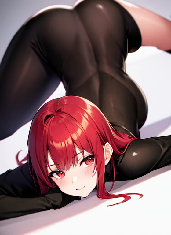 Redhead、Black bodysuit