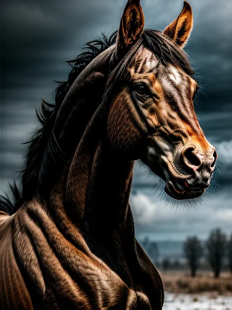 AaliJah's AI Art: Warhorse's Fury