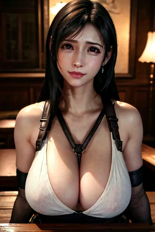 Browsing Caution,(((masterpiece))), (((highest quality))), ((Very detailed)), ((Very delicate and beautiful)), 8k, High resolution, Very delicate and beautiful, High resolution
, Tifa Lockhart, 20-year-old, sexy, Ample breasts, Huge breasts, Cleavage, brea...