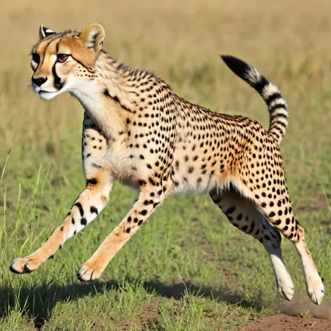 (best quality,4k,8k,highres,masterpiece:1.2),ultra-detailed,(realistic,photorealistic,photo-realistic:1.37),cheetah chasing impa...