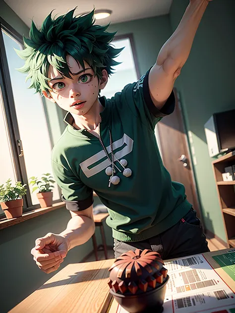 1man,green hair,midoriya izuku