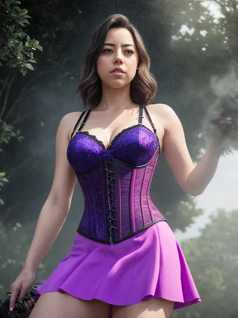 (hyper-detailed:1.4), ultra-detailed, sharp, (realistic:1.3), masterpiece, lifelike full body image of aubreyplaza, ((wearing pu...