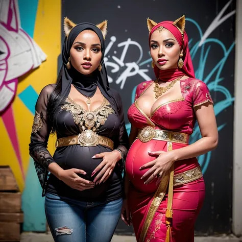 Malaysian girl pregnant 9 month,Largest Baby Bump pregnant, Largest , Big pregnant Belly, Big Pregnant girl, Largest Belly of Pregnant, Beautiful woman, beautiful face, pregnant, long hair, black hair, realistic, ultra-detailed, big breast, malay, The whol...