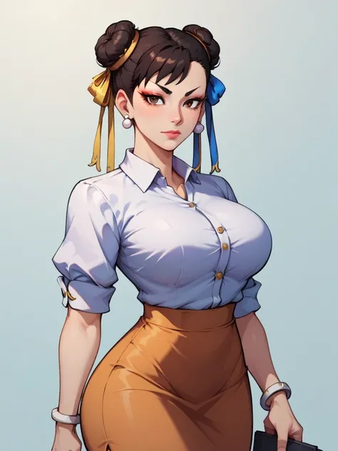 score_9, score_8_up, score_7_up, break, chun-li, chunlisdxl,1girl, solo, big breasts, looking at viewer, black hair, brown eyes,...