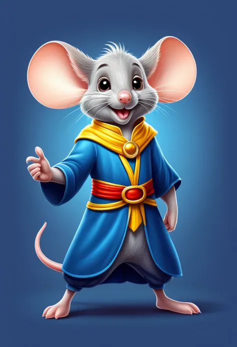 Fairy tale character for cartoon hero mouse