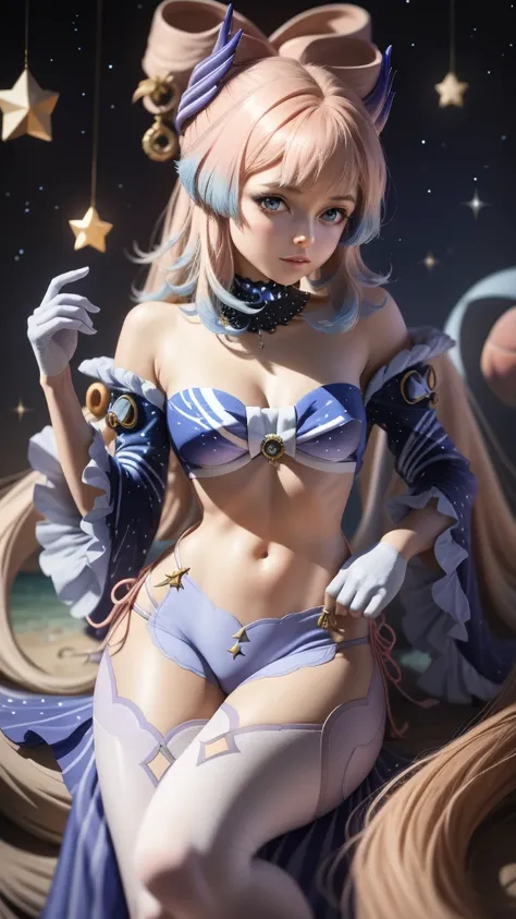 Cute little star fox, in a peachy galaxy, Bikini, Camel Toe