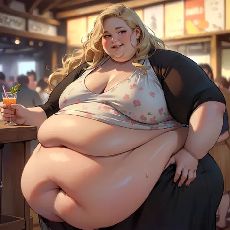 (masterpiece, best quality, absurdres, detailed, realistic:1.2), beautiful young woman, ussbbw, (morbidly obese:1.4), (fatblob:1...