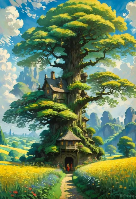 country load, by Claude Monet, Studio Ghibli color, best quality, masterpiece, very aesthetic, perfect composition, intricate details, ultra-detailed