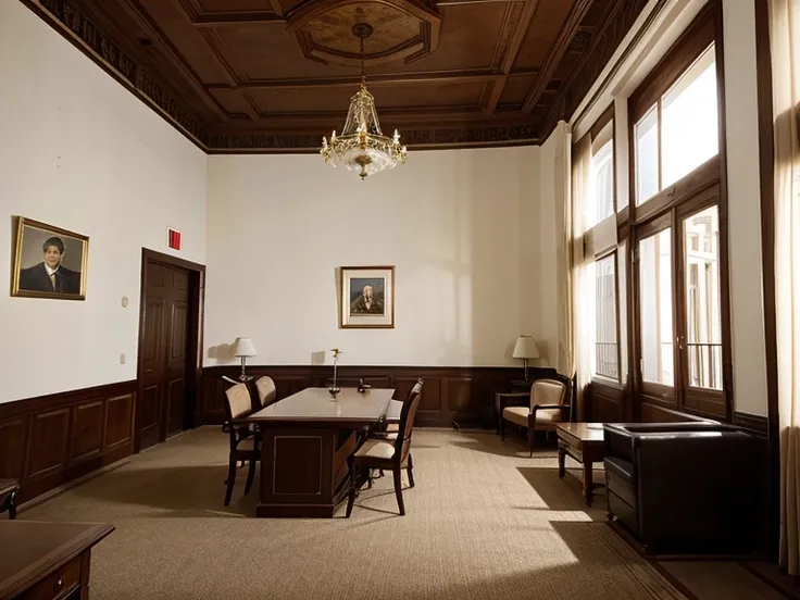 Interior office of Porfirio Díaz&#39;s house in Paris 