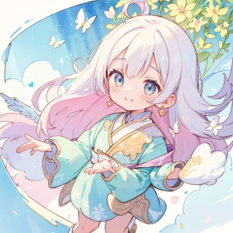 (Pastel colors:1.3)、(Cute illustrations:1.3)、(Watercolor:1.1)、
Detailed background、1 Girl、Charming smile、Exquisite and detailed、Moya、Colorful、marble、Light Particles、pattern、
Detailed picture、Vibrant colors、sharp contrast、Intricate details、Delicate depictio...