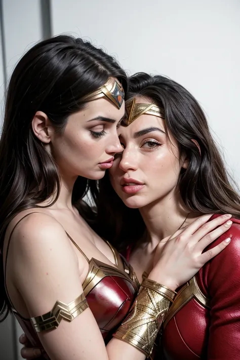 adarmas, wonder woman superhero outfit, kissing