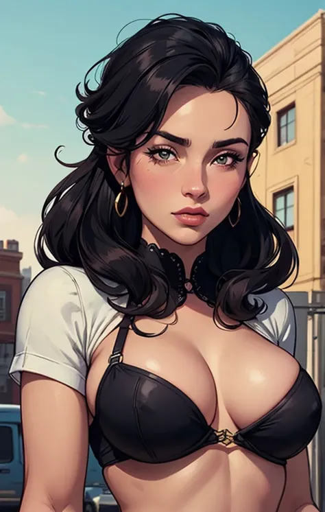 Cartoon style digital illustration style GTA digital style, estilo atompunk design de personagens altamente detalhado, arte digital detalhada coragem, Forest fan art, Design de personagens de retrato, beautiful digital illustration, retrato de alta qualida...