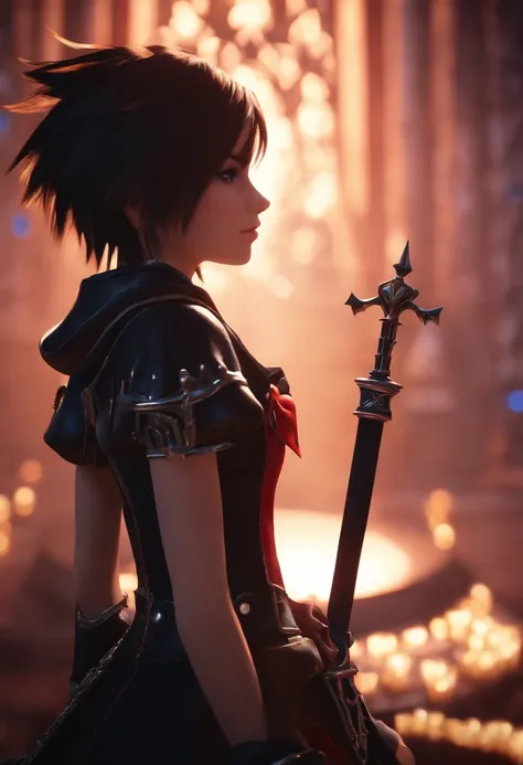 Xion Girl Kingdom Hearts 4K ,Keyblade