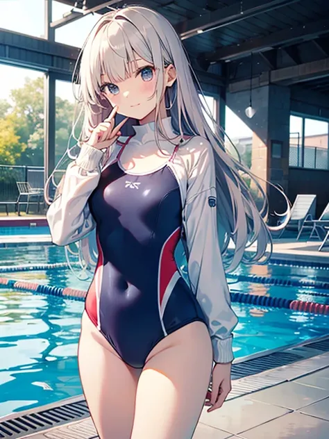 ((2D Beautiful Girl、highest quality、Perfect Finger 1.3、Perfect Anatomy 1.3、Very delicate and beautiful illustrations))、Cute  girl、(Conversion Sequence)、((Swimwear))、14 years、Slender beautiful girl、Fractal Art、Baby Face、((Straight Long Hair))、Big droopy eye...