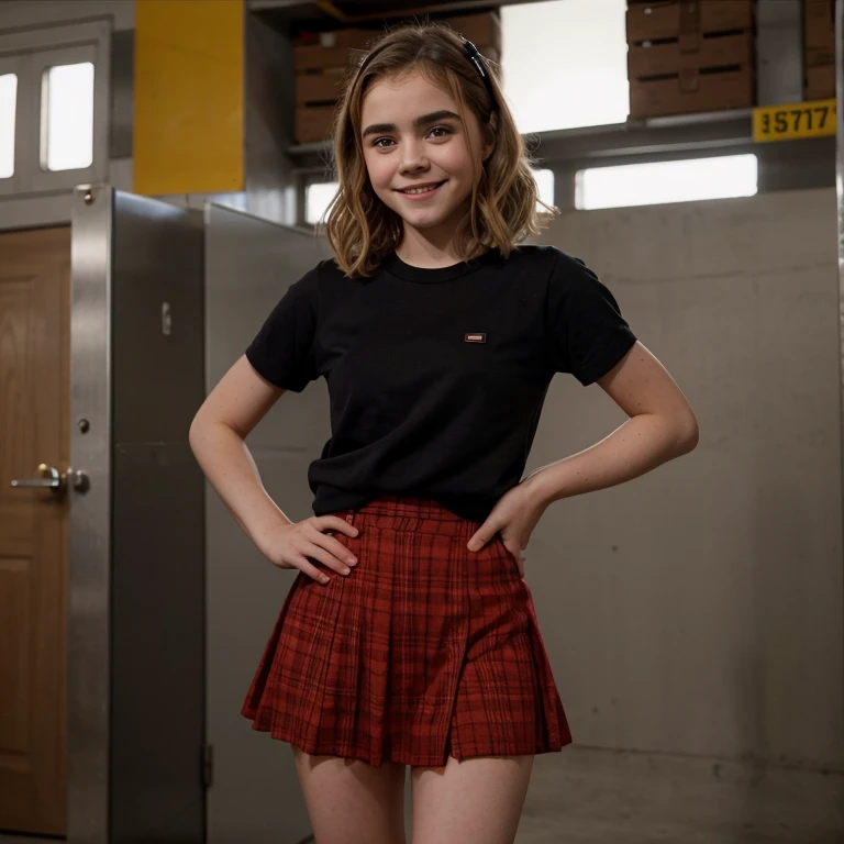 Kiernan Shipka dressed as a teenage witch and smiling