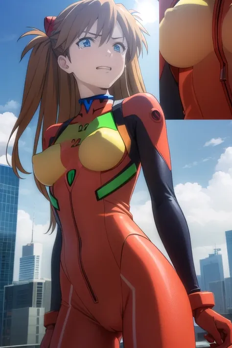 ((NSFW))show off nipple,,open breast,Shy laugh,Crying,Sugar Angle, Asuka Langley Soryu, (Soryu Asuka Langley:1.2), Long Hair, bangs, blue eyes, Brown Hair, hair ornaments,
break bodysuit, Pilot Suit, Plug Suit, (Red bodysuit:1.5), Interface Headset,
break ...