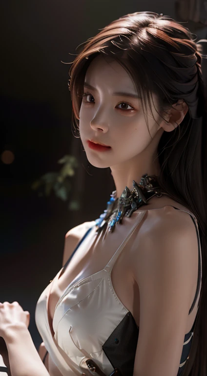 ((Best quality)), ((masterpiece)), (detailed:1.4), 3D, an image of a beautiful cyberpunk female,HDR (High Dynamic Range),Ray Tracing,NVIDIA RTX,Super-Resolution,Unreal 5,Subsurface scattering,PBR Texturing,Post-processing,Anisotropic Filtering,Depth-of-fie...