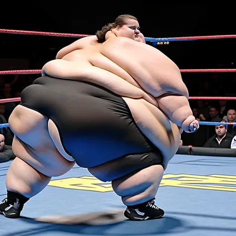 Powerful ssbbw huge  massive muscles defeating smaller bbw woman in wrestling match