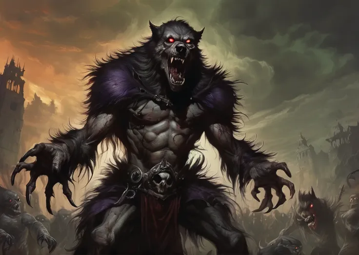 obra prima um (anthropomorphic werewolf necromancer) com o poder de controlar enxames de criaturas mortas-vivas. king carrion ra...