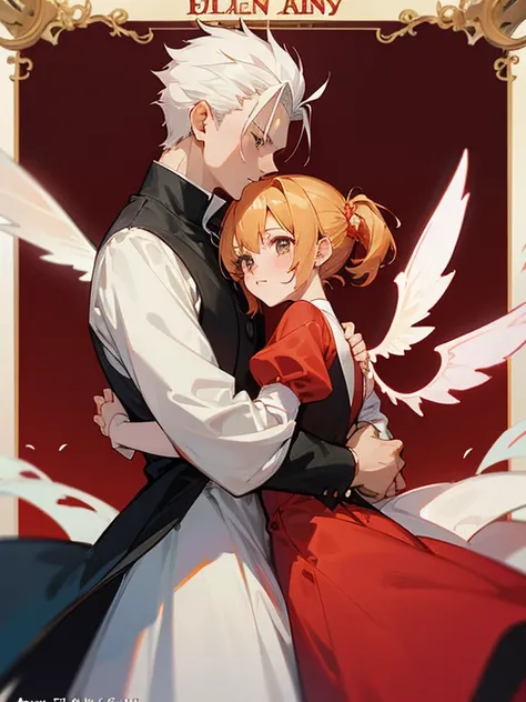 anime couple hugging each other in a hug, high quality fanart, high quality anime art, seven deadly sins anime, looking like annie leonhart, annie leonhart, high quality anime artstyle, key anime art, anime poster, fate stay night, trigger anime artstyle, ...