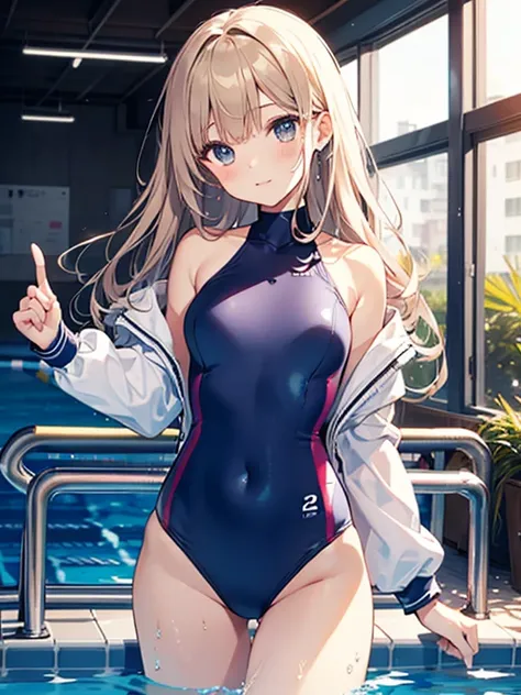 ((2D Beautiful Girl、highest quality、Perfect Finger 1.3、Perfect Anatomy 1.3、Very delicate and beautiful illustrations))、Cute  girl、(Conversion Sequence)、((Swimwear))、14 years、Slender beautiful girl、Fractal Art、Baby Face、((Straight Long Hair))、Big droopy eye...