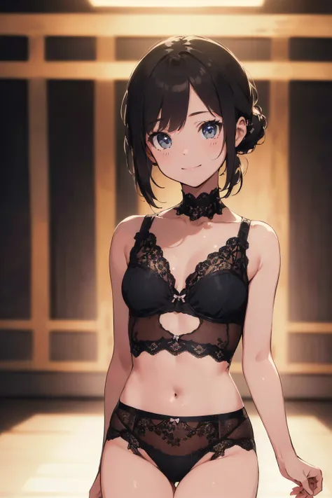 (masterpiece:1.8),(highest quality:1.8),(Very detailed:1.8),(8k:1.8),(Ultra-thin illustration:1.5),Realistic,pretty girl,More than one person,skinny,Small Ass,Random hairstyle,Flat Chest,Small breasts,(Full lace lingerie)(Random Color.design)(Pose with a s...