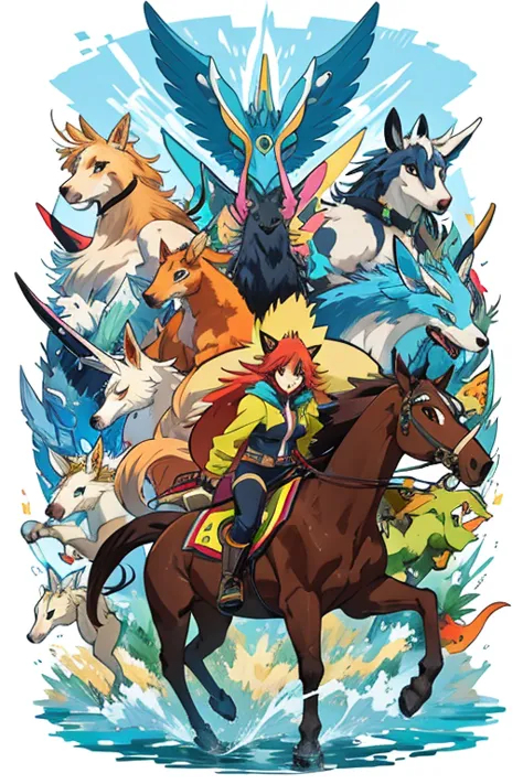 animal illustrations,mixed species,different kinds of animals,various species,diverse animals,digimon evolution，ultimate evoluti...