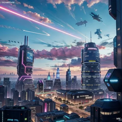 A technological  futuristic techno fantasy metroplois, cyberpunk streets, beautiful, view on the street focus, hyper modern architecture, sky with cosmos, 4k , uhd, photorealistic:1.4, masterpiece