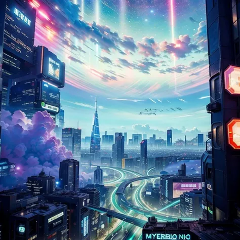 a technological  futuristic techno fantasy metroplois, cyberpunk streets, beautiful, view on the street focus, hyper modern arch...