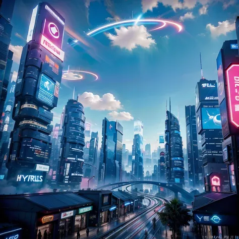 a technological  futuristic techno fantasy metroplois, cyberpunk streets, beautiful, view on the street focus, hyper modern arch...