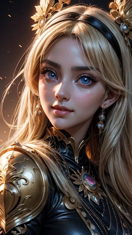 Beautiful girl,anime styled 3d,goddess face,big eyes,extre mely detailed face,with symmetrical detailed beautiful eyes,most beautiful smile in the world,noble,delicate,high detal,HD,120k,wlop,johan gnenier,digital painting,cinematic lighting,chiaroscuro