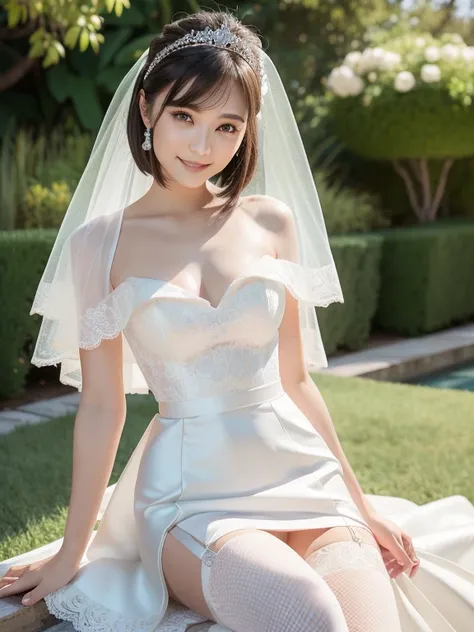 (Best quality: 1.5), (Realistic: 1.5), (1 person: 1.5), (Medium shot: 1.5), Highly detailed, High resolution, 8k, Medium breasts, Natural colored lips, Cute smile, Japanese woman, 20-year-old girl, beautiful and elegant features, perfect and beautiful face...