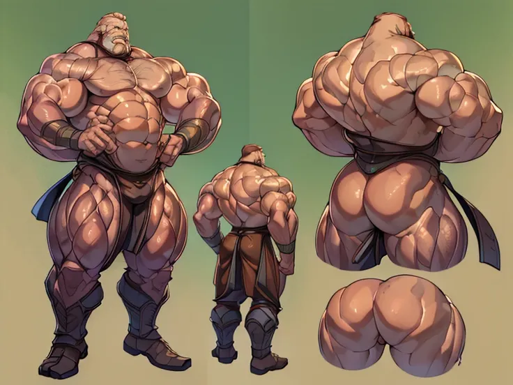 ((Masterpiece, Highest quality)), Male, muscle daddy, Detailed face, character design sheet，full body, Full of details, frontal body view, back body view, Highly detailed, Depth, Many parts, Muscle daddy，hair body, handsome man, leather clothers.