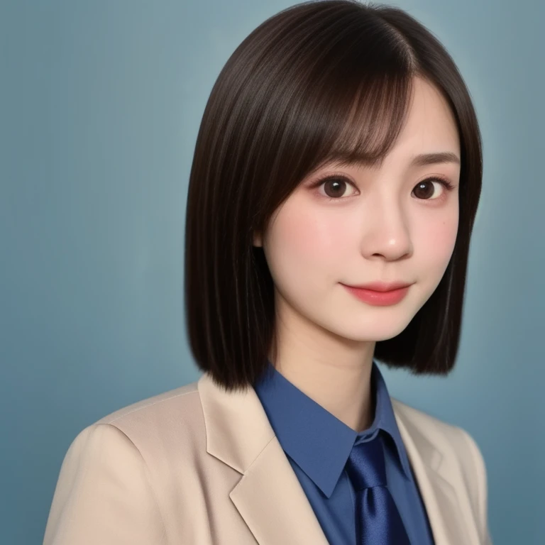 (kawaii 24 year-old japanese girl, nogizaka idol, korean idol), (glossy brown hair, very short hair, forehead), (beautiful black...