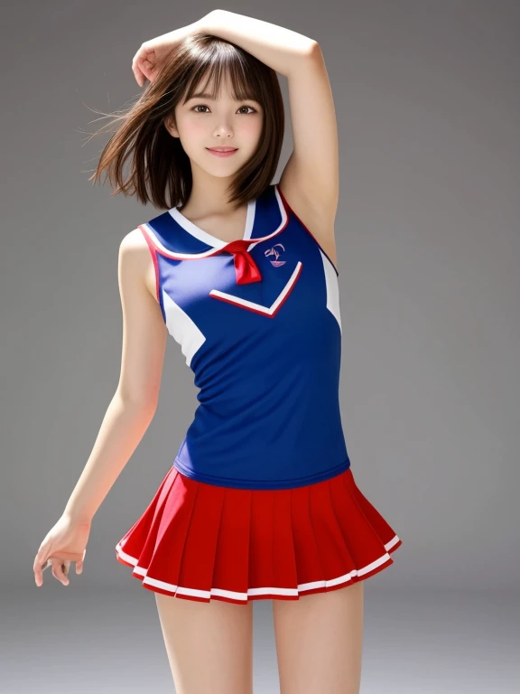 (whole body:1.3),masterpiece, highest quality, High resolution, wallpaper, Realistic, Bright lighting, Professional Lighting, Face Light, Smooth lighting, Japanese Girls, ((whole body:1.3)),running, 12 years old,cute, smile, beautiful girl, gravure, sexy, ...