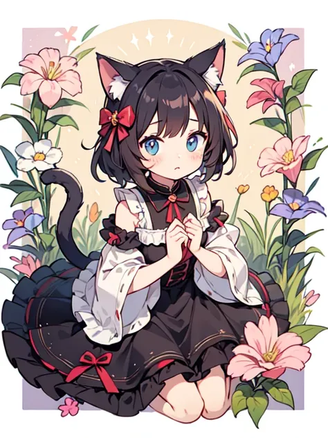 Beautiful cat girl,Little