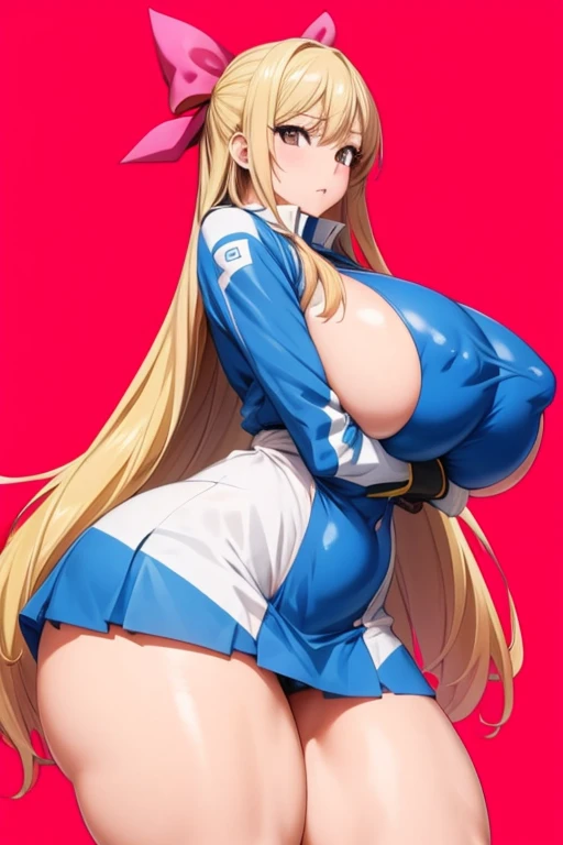 Huge Breasts,Huge Ass、Are standing、plump and thick thighs,Knee-high socks、Sexy pose