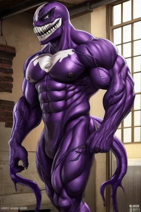 Muscular purple venom with veins