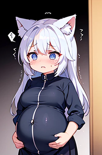 Have cat ears、work、Looks very painful、Small face、、Very embarrassed look、Big Breasts、Very impatient、Trembling、Sweating、Are pregnant、disease、abdomen、Fixed、abdomen、Wearing a uniform、Show your belly、One Girl