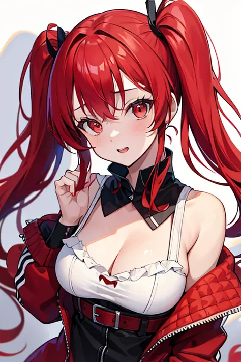 sexy, Twin tails, Red hair, highest quality, masterpiece