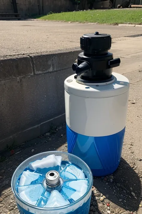 Small homemade water filter for a city 