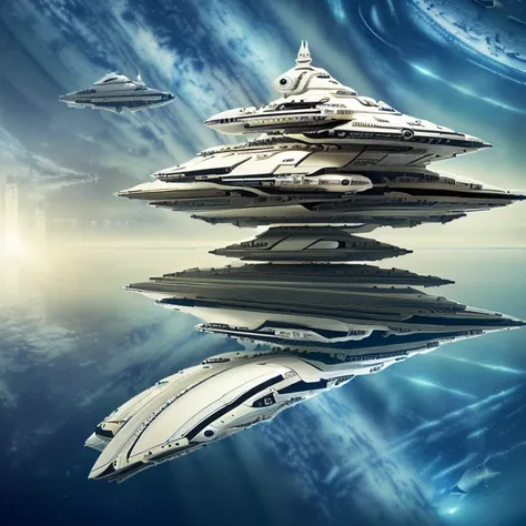 
masterpiece, Best Quality, Photo-realistic, RAW data, Ultra-detailed, High resolution, professional bright lighting, (spaceship of ivory color, luxury liner of space ship, :1.5) (spaceship floating on a future city, skyscraper, :1.8) future, SF, fantasy, ...