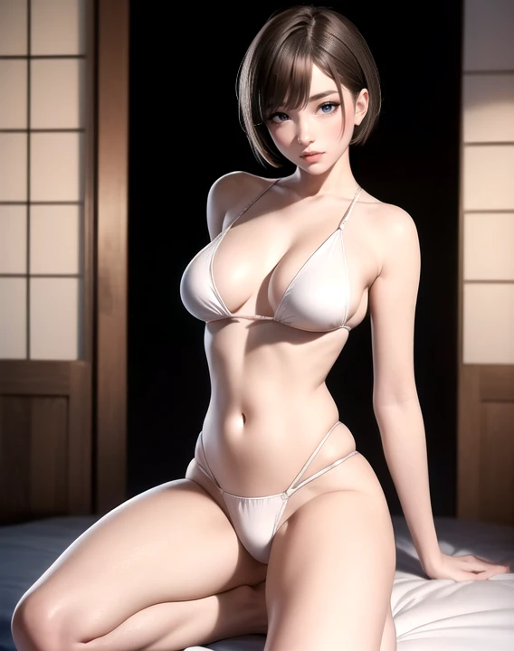 16 year old Japanese girl,(非常にdetailedな肌),Curvy,,美しいBig Breasts,(Big Breasts),Pale skin,Pointed Chest,Erect nipples,(Fantasy art,Best image quality,Hyperrealist portrait,(8k),Ultra-realistic,最high quality, high quality, High resolution, high quality textur...