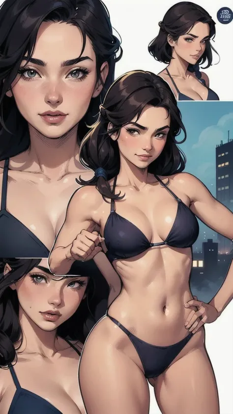 Rachel Weisz sheet sorriso feliz Personagem Lara croft imagem de corpo inteiro desenho animado de uma mulher .cartoon style illustration, estilo de arte dos desenhos animados, estilo de arte dos desenhos animados, digital illustration style, design de pers...