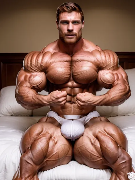 hyper massive muscles, massively bulging muscles, realistic, young, Ginger-haired male figure. rugged, big daddy, (rippling chest:1.4), extraordinary attractive European (male model:1.5), (gorgeous:1.4), (handsome:1.5), (beautiful:1.7), (ginger:1.2), (hype...