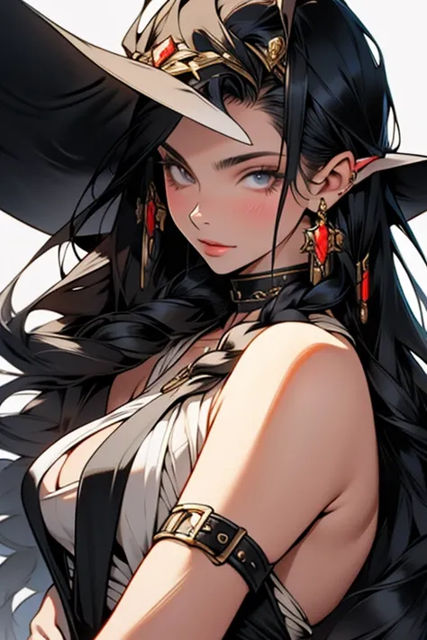 Italian girl 25 years old, very long black hair, busty, very long black hair, fantasy sorceress