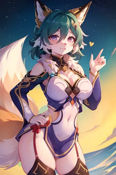 Female, furry, fox, Yukong, Honkai: Star Tail, clean eyes