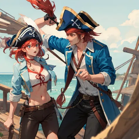 pirate fighting