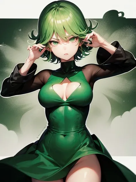 a cute angry tatsumaki from one punch man, tatsumaki 